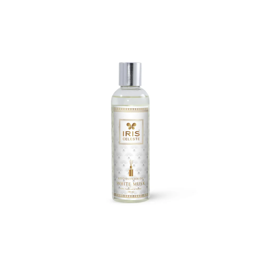Iris Celeste Reed Diffuser Oil in Warm Musk - Best Oil Diffuser Refill