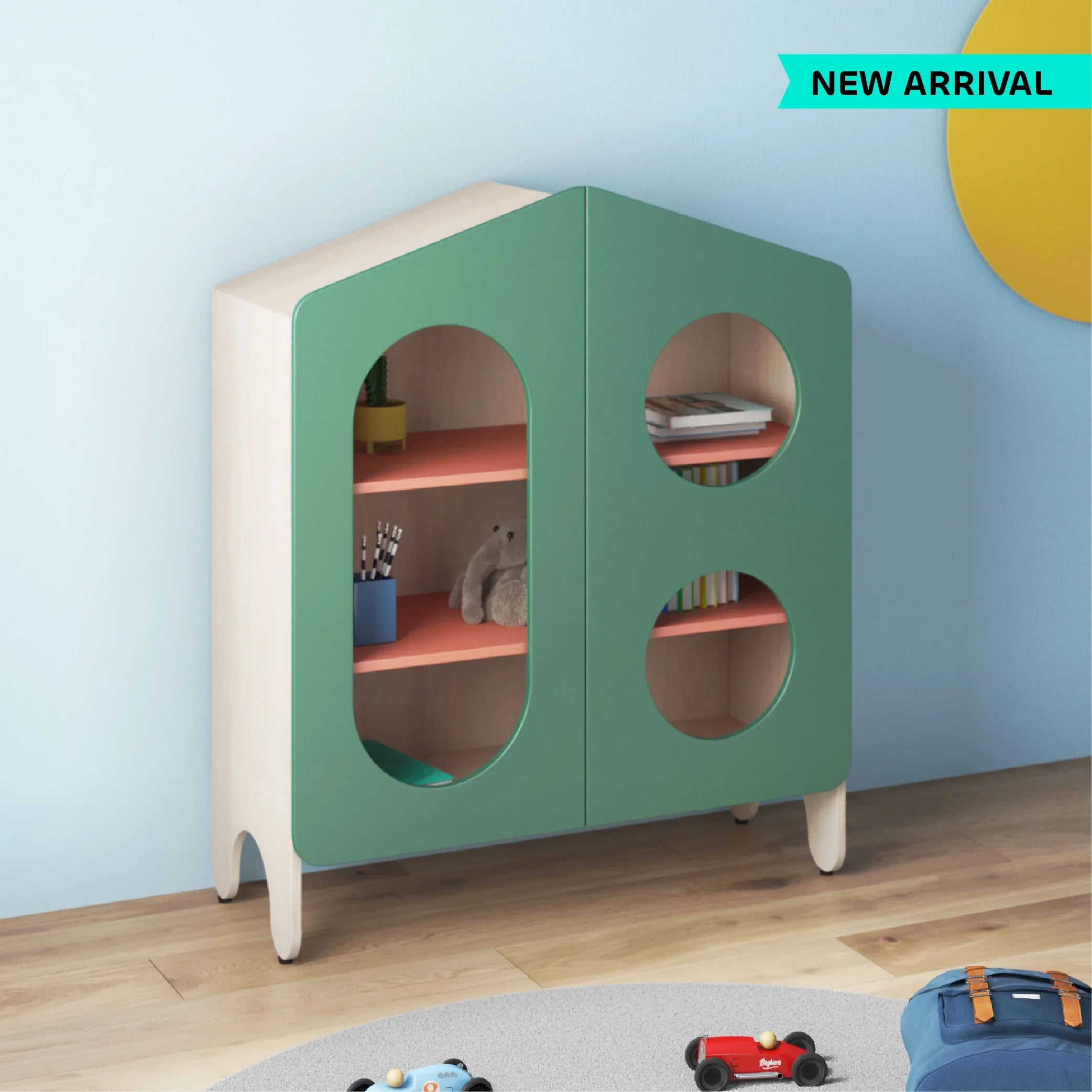 Magic Hut Storage Cabinet in Lauren Green Colour - HomeTown