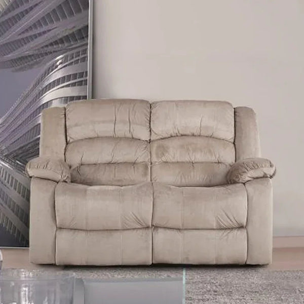 Bradford Fabric Two Seater Recliner in Beige Colour - HomeTown