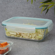 Robust Glass Rectangle Container with PP Lid 1520ML in Transparent Colour - HomeTown