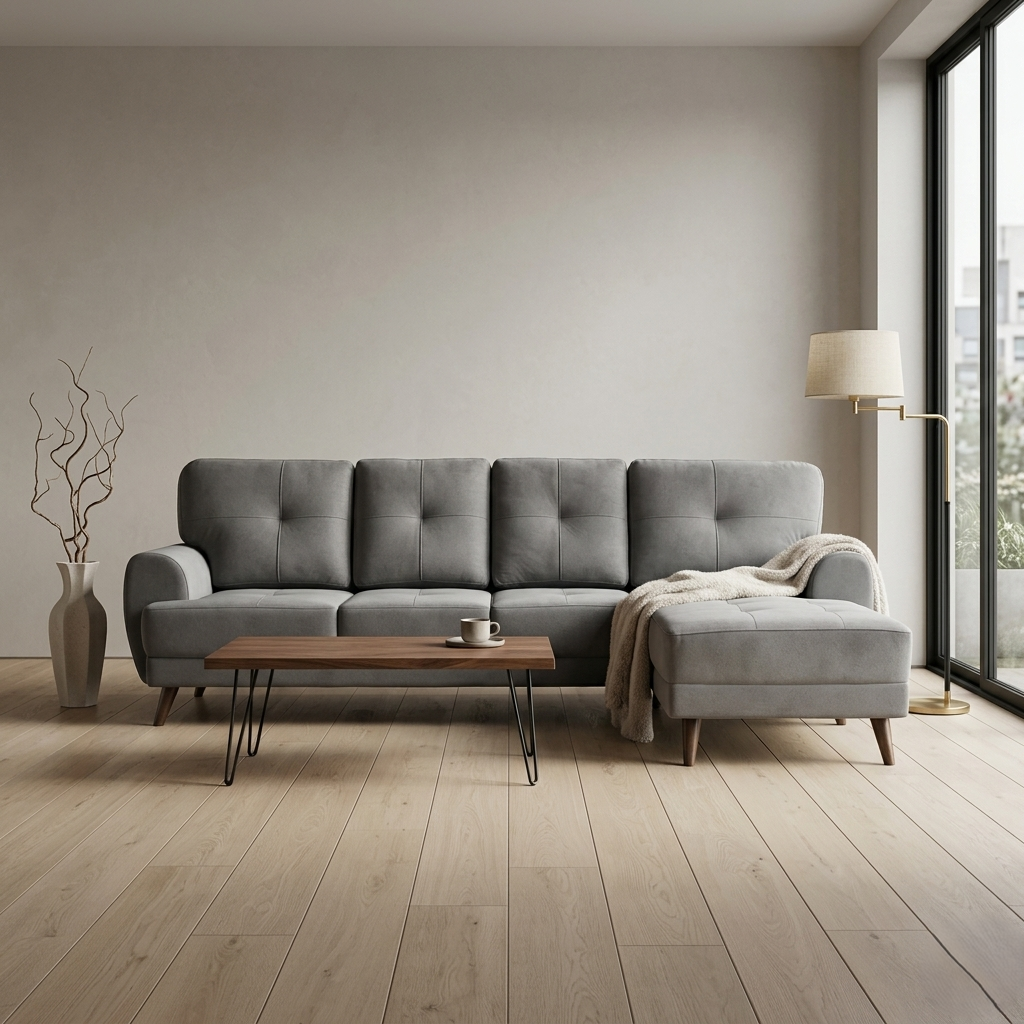 RIGA LYRA FAB LOUNGER LARGE D GREY LH