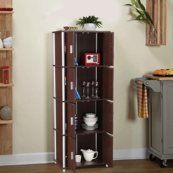 Jacob Engineered Wood Multipurpose Cabinet in Cherry Brown Colour dimensions