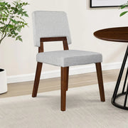 Lillian Solidwood Dining Chair Set Of 2 in Walnut Colour - HomeTown