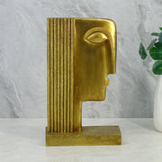 Willow Polyresin Egyptian Lady Face 35Cm in Gold Colour - HomeTown