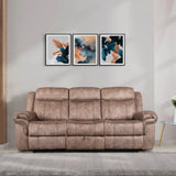 Enfield Fabric | 3 Seater Recliner | Brown