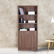 Stark Engineered Wood Open Book Case in Walnut Colour - HomeTown