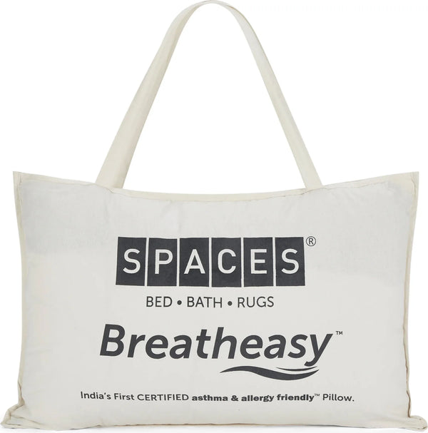 Breatheasy Cotton Pillow 43X68 Cm in White Colour dimensions