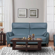 Emilia Half Leather Three seater Electric Recliner - HomeTown