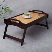 Reversible Dark Wenge Engineered Wood Bed Tray in Multi Colour - HomeTown
