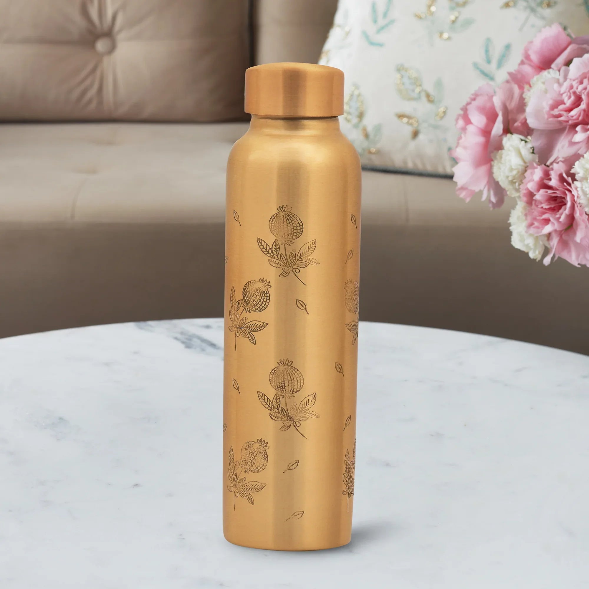 Anar Matte Copper Bottle 1000ml in Copper Colour - HomeTown