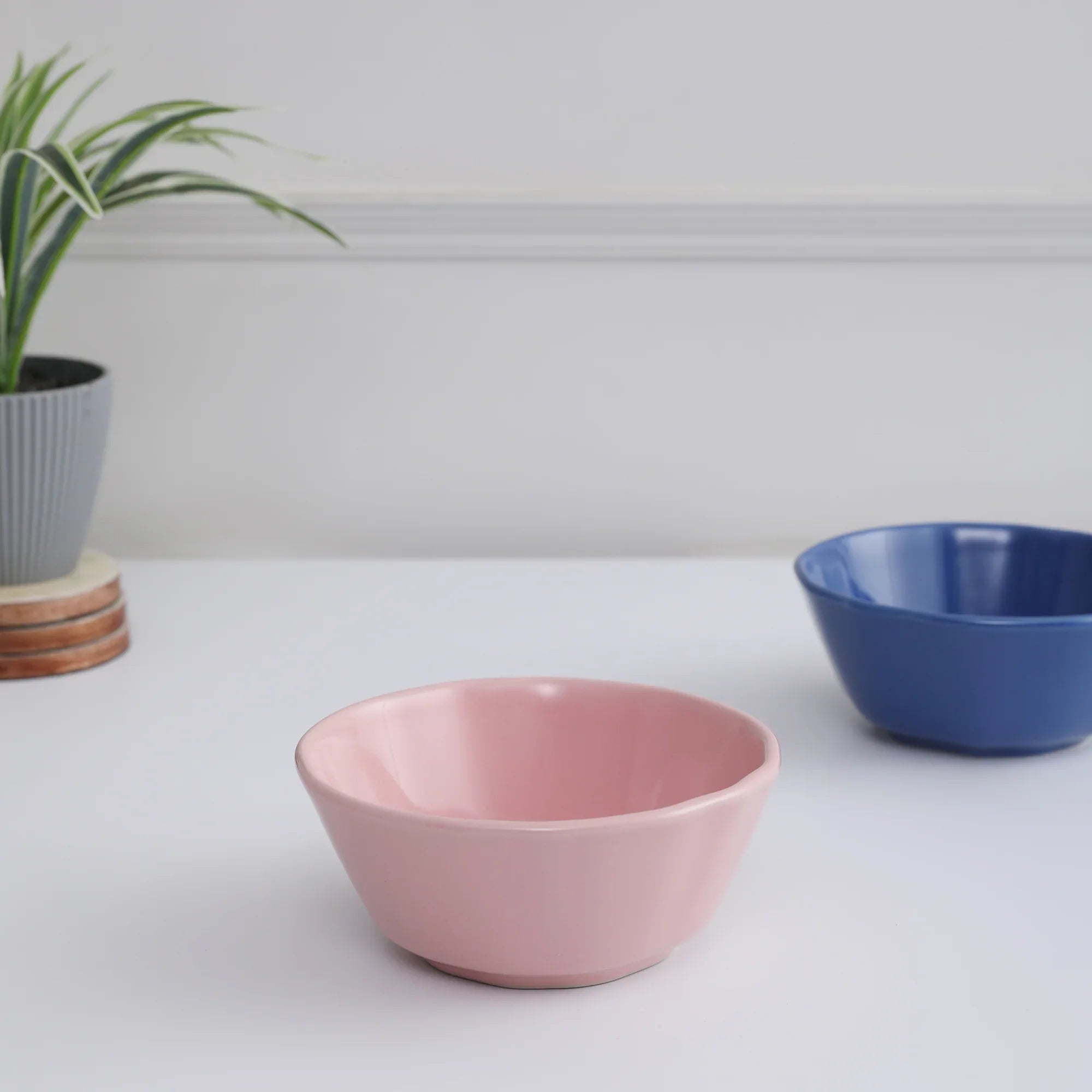 Palette Ceramic Cereal Bowl in Pink Colour - HomeTown