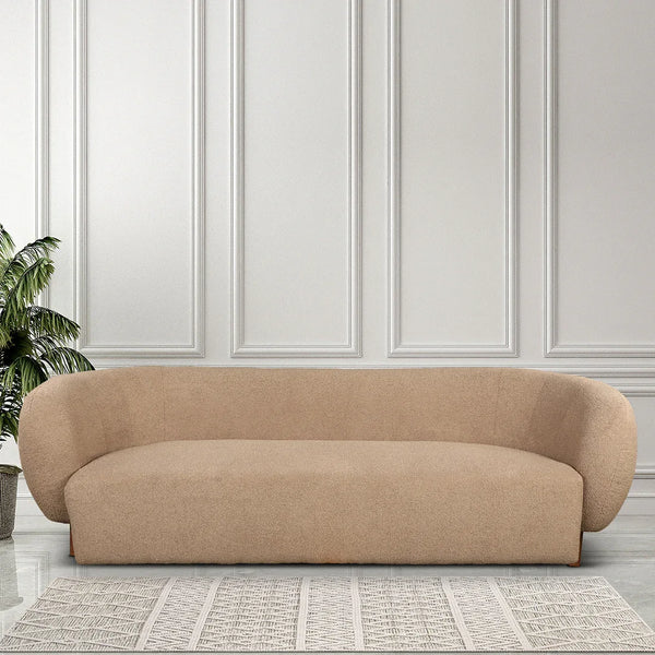 Haku Fabric Sofa in Grey Color | 3 Seater dimensions