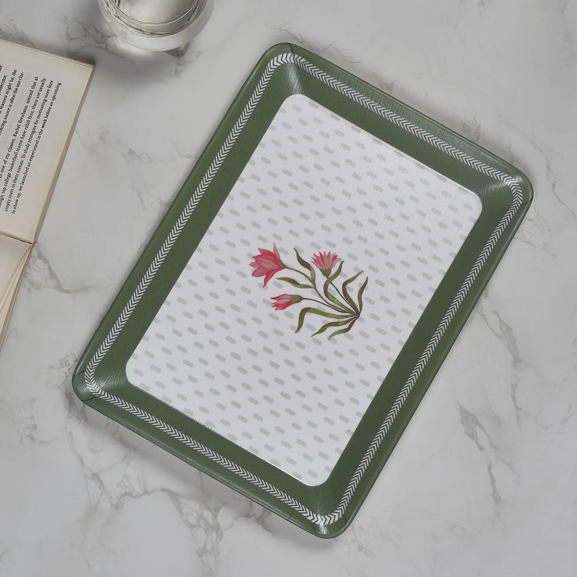 Nelumbra Melamine Medium Tray in Multi Colour - HomeTown