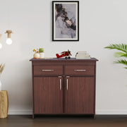 Albert Engineered Wood 2 Door Cabinet in Cherry Brown Colour - HomeTown