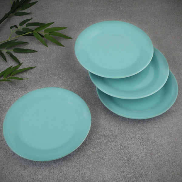 Palette Ceramic 8 Inch Small Plate 4 Pcs in Blue Colour dimensions