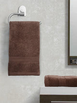 Paradiso Cotton Set Of 2 Hand Towel in Chocolate Colour