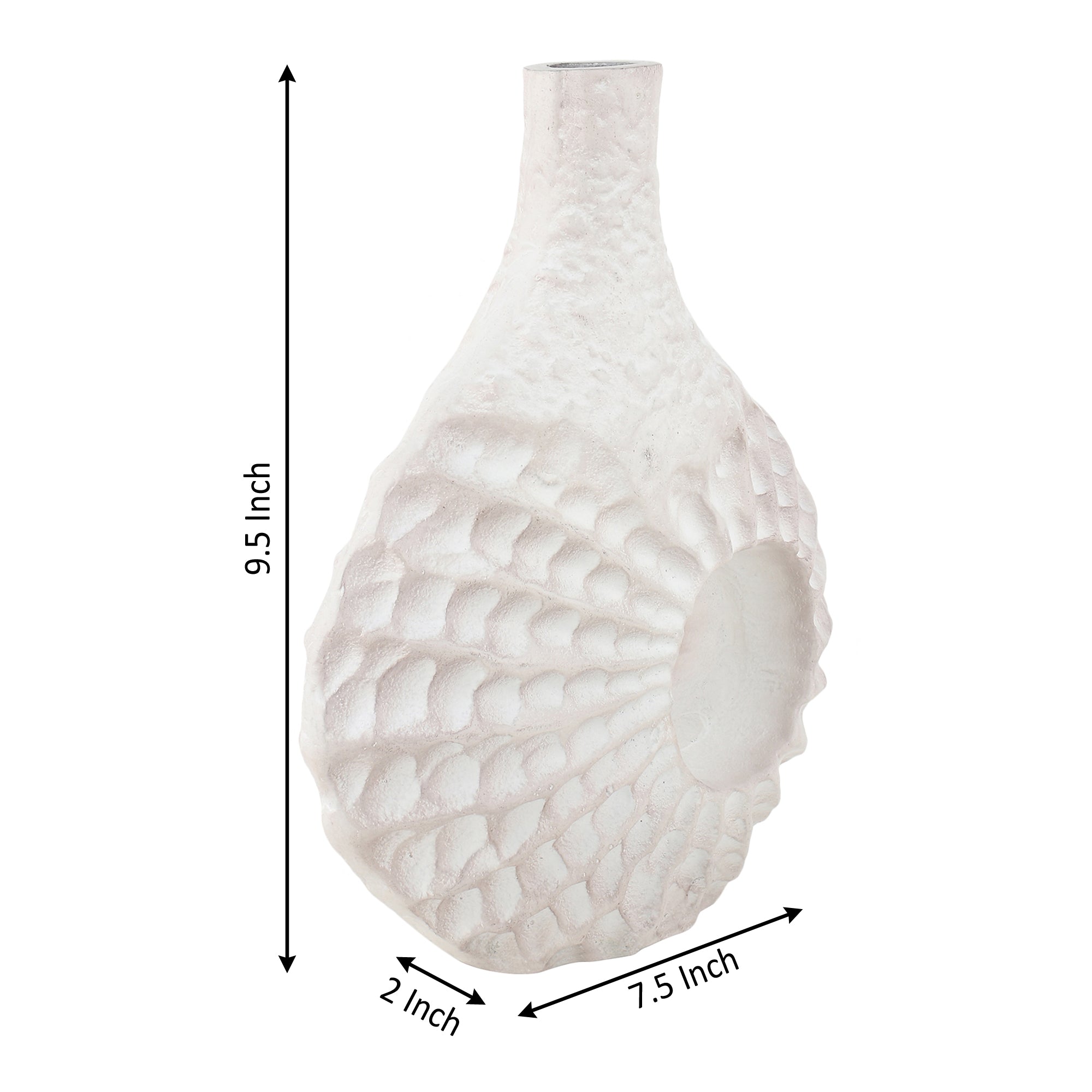 Seashell Serenity Vase -  Dirty pink