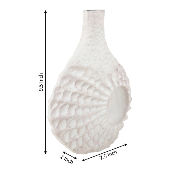 De Massion Seashell Serenity Vase - Dirty Pink dimensions