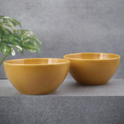 Palette Ceramic 6 Inch Cereal Bowl 2 Pcs in Yellow Colour - HomeTown