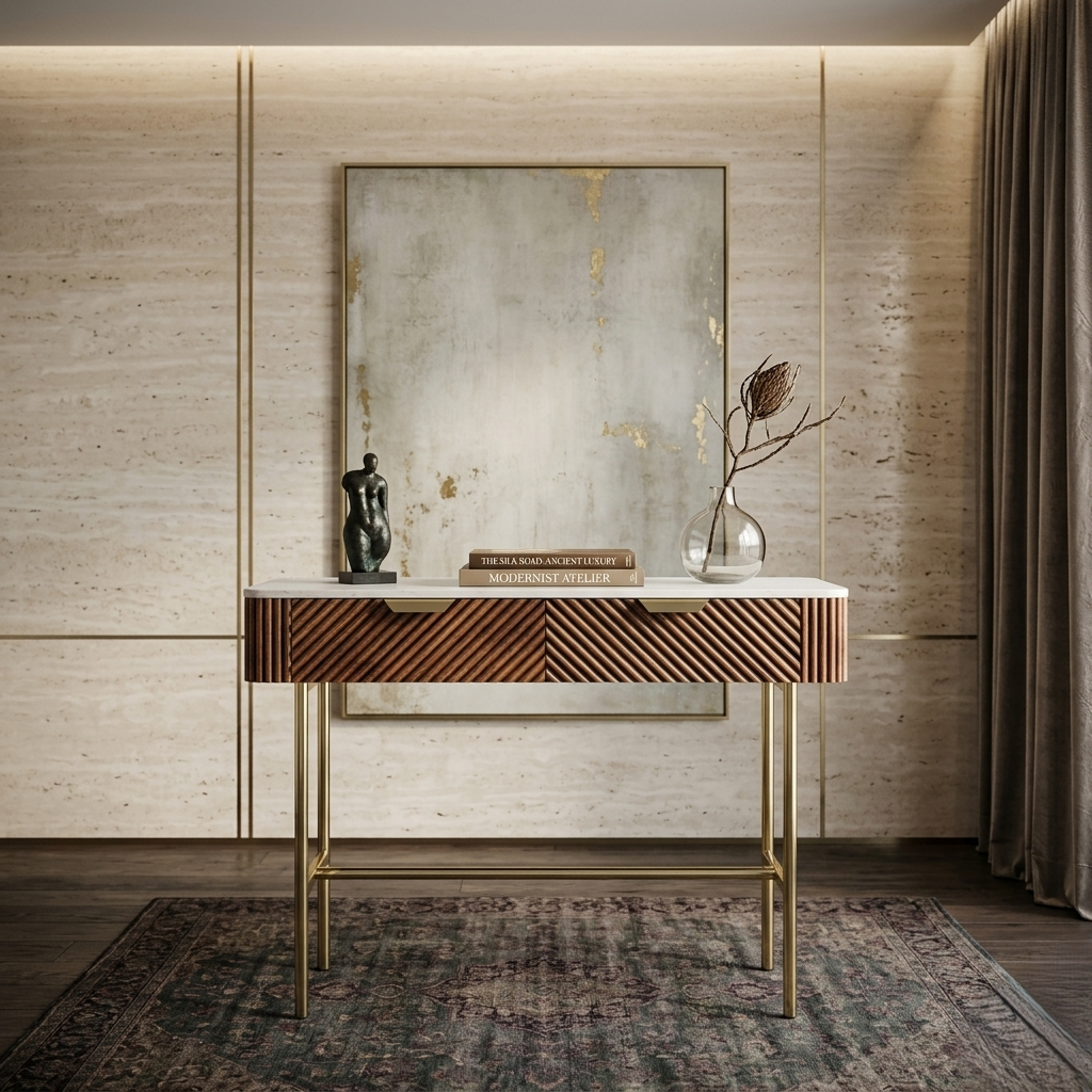 ARISTOTLE SOLIDWOOD CONSOLE TABLE