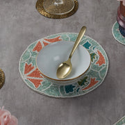 Anar Handmade Beaded Trivet Dia 20 Cm in Multi Colour - HomeTown