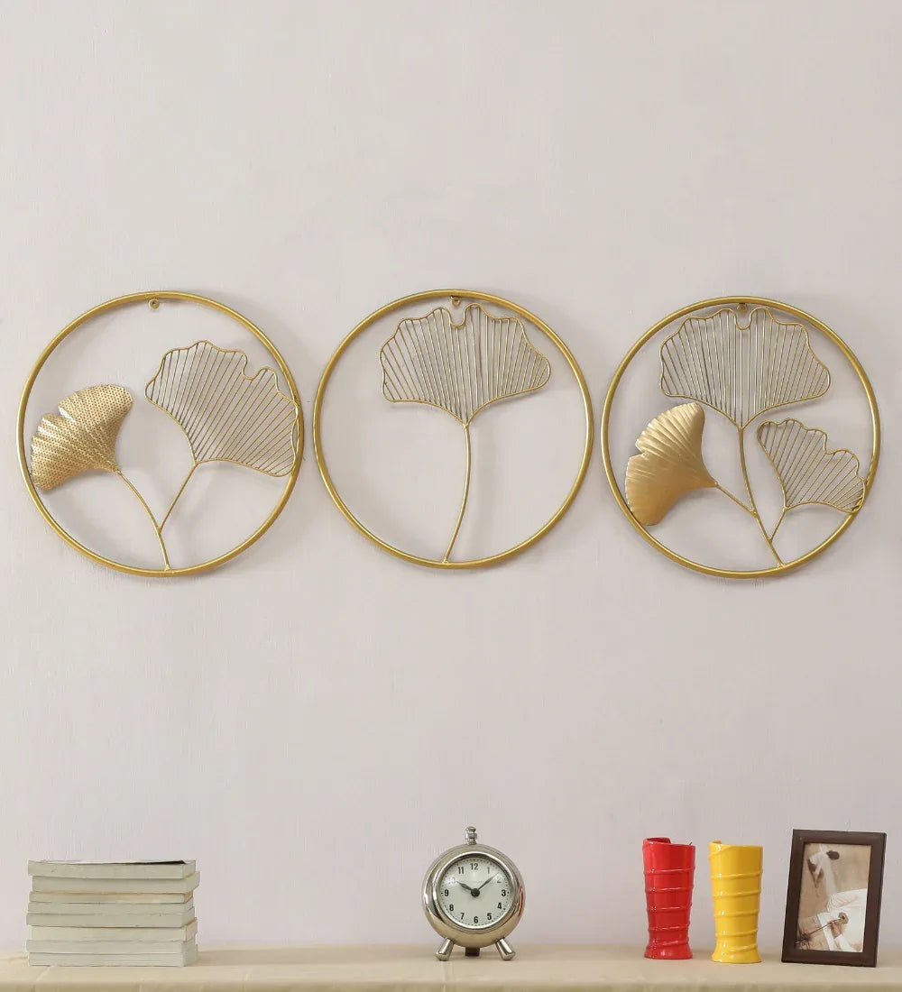 Wall Decor Metal Ginko Alina Set of 3 by Vedas - HomeTown