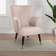 Peony Fabric Arm Chairs in Beige Colour - HomeTown