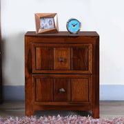 Woodrow Sheesham Wood(Rosewood) Night Stand in Honey Colour - HomeTown