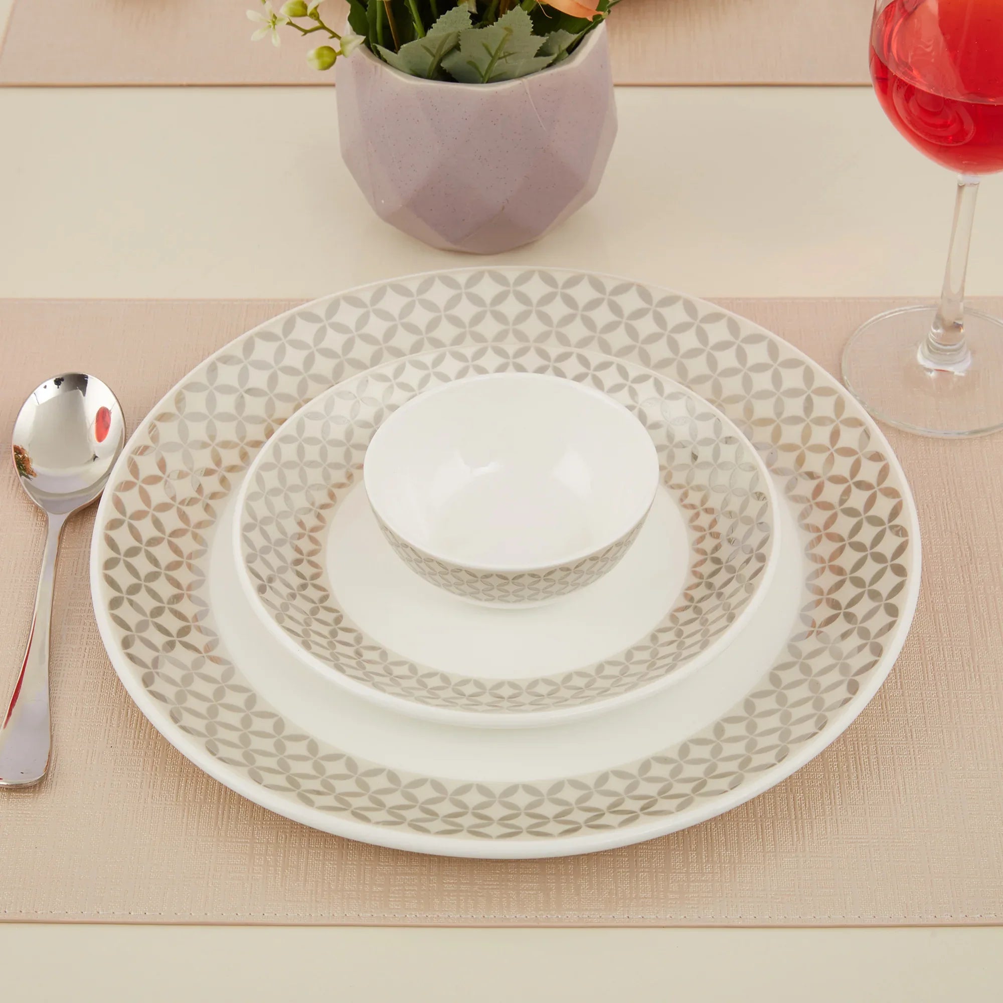 Nora Adela Bone China Small Plate 18 Cm in White Colour – HomeTown