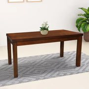 Shore Rubber Wood Six Seater Dining Table in Rio Brown Colour - HomeTown