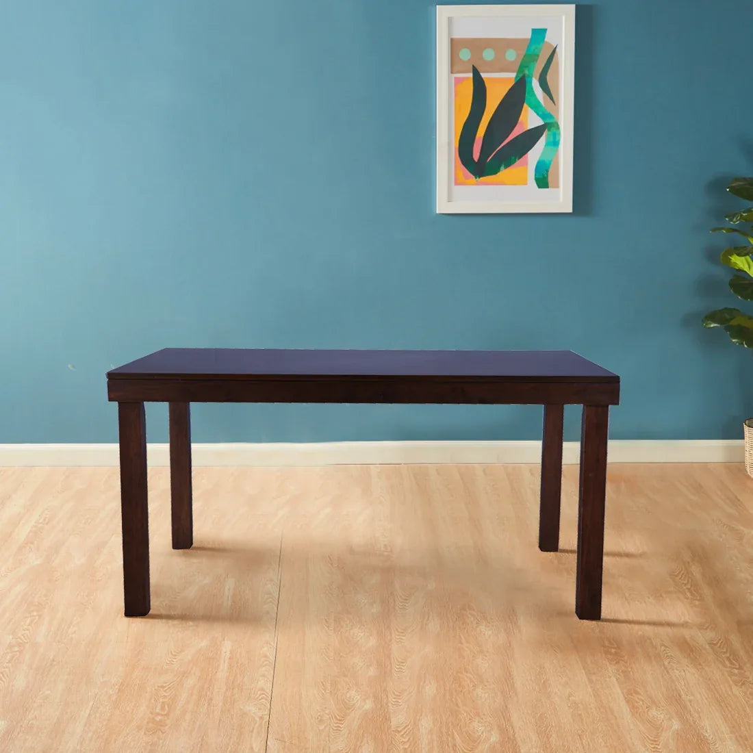 Hopton Solidwood 6 Seater Dining Table in Walnut Colour - HomeTown