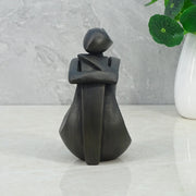 Noire Polyresin Woman Modesty Pose 15 Cm in Black Colour - HomeTown