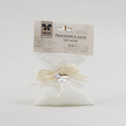 Ribbon Tied Scented Granules In Fabric Pouch in Silk Musk Colour - HomeTown