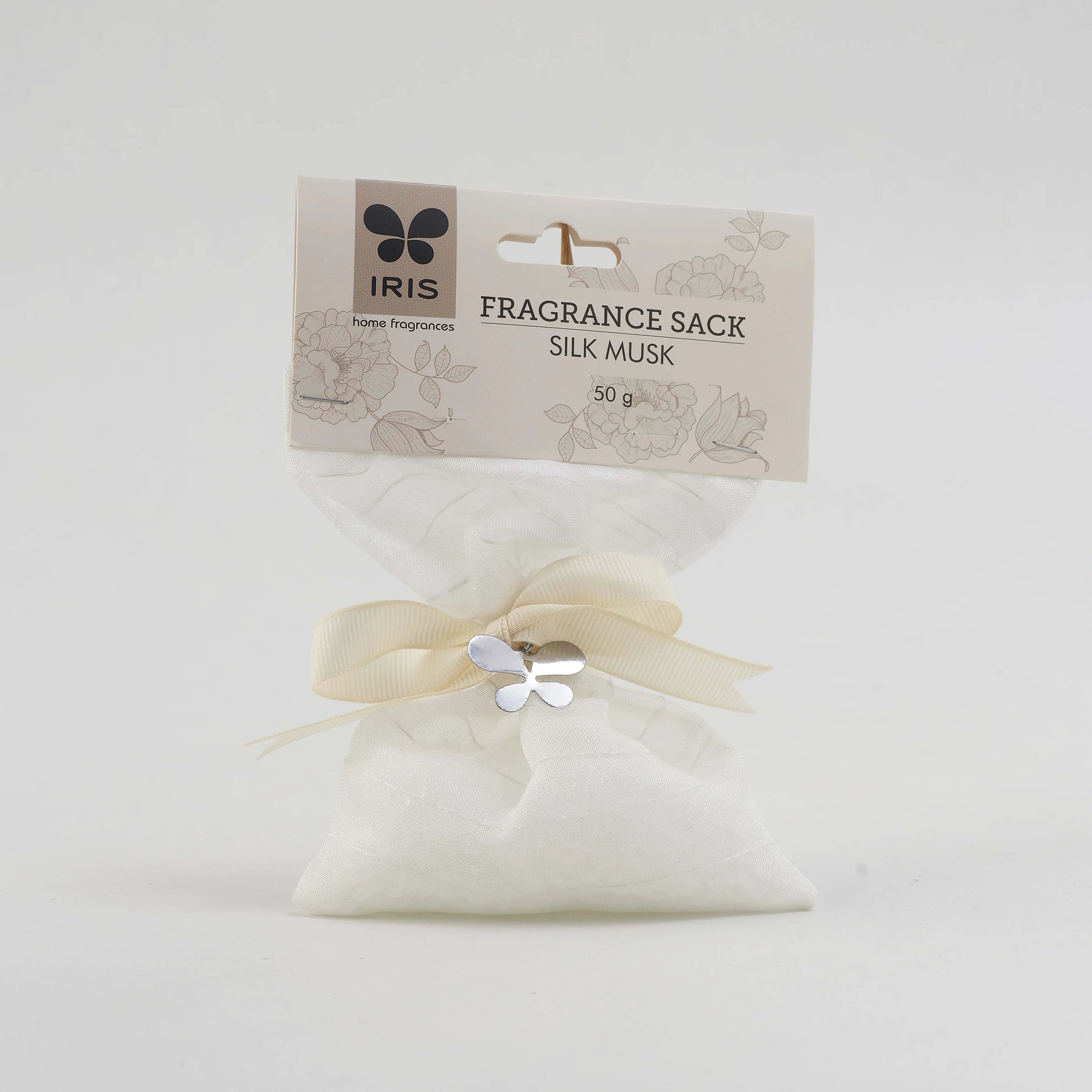 Ribbon Tied Scented Granules In Fabric Pouch in Silk Musk Colour - HomeTown