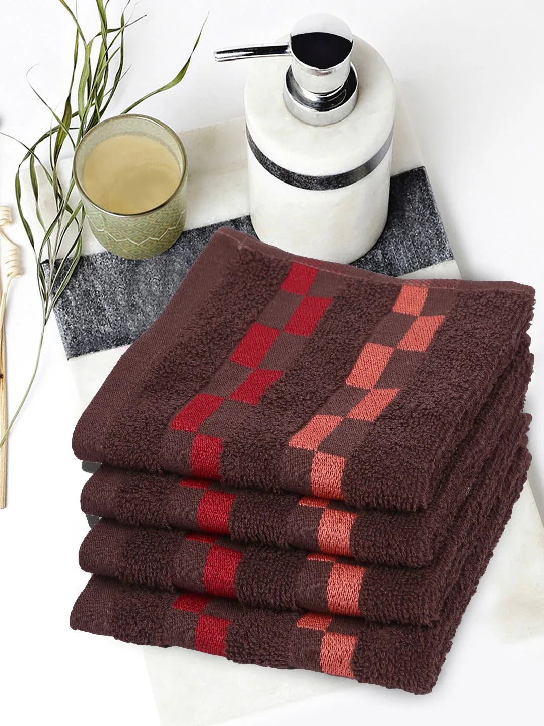 Sonoma 100% Cotton Face Towel in Brown Colour - HomeTown