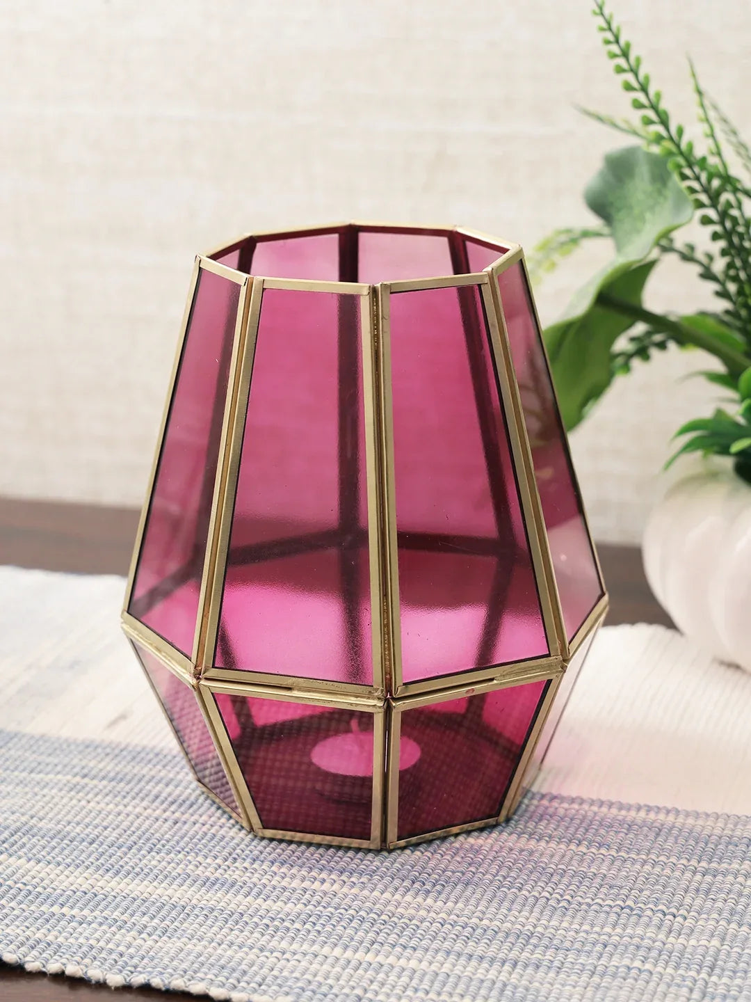 Darbar Metal Lanterns 18Cm in Gold Colour - HomeTown