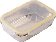 Carry Steel Rectangle Container 500ML in Silver Colour