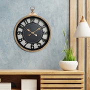 Aristo Classic Wall Clock, Diameter 50cm in Rose Gold and Black Colour - HomeTown
