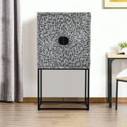 Ember Bar Unit in White and Black Colour - HomeTown