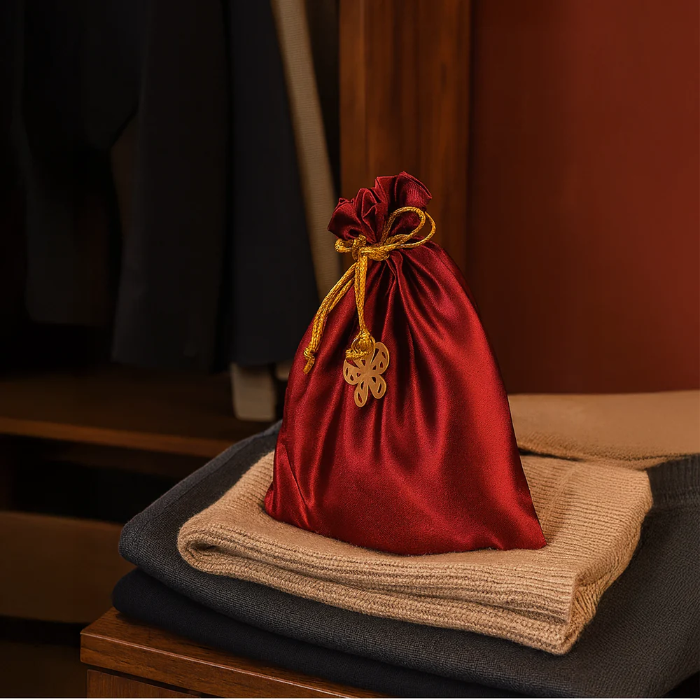 Iris Celeste Fragrance Pouch in Rose Gold Colour - Home Fragrance Sachet