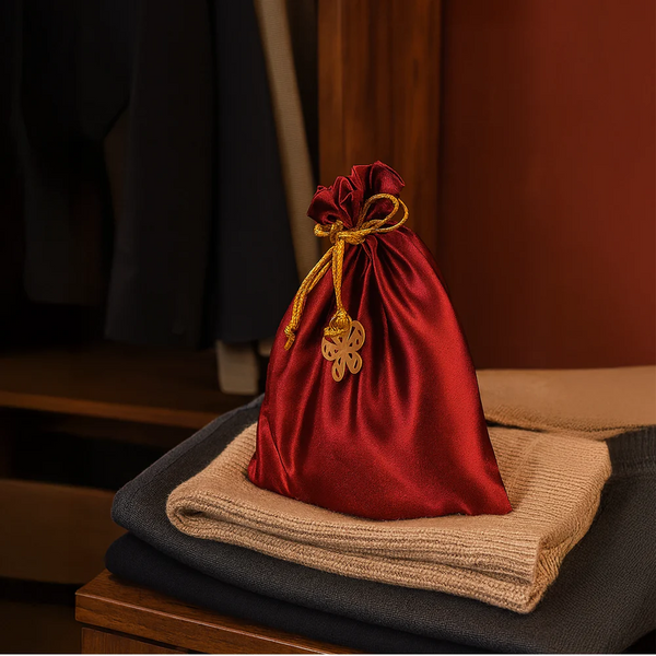 Iris Celeste Fragrance Pouch in Rose Gold Colour - Home Fragrance Sachet dimensions