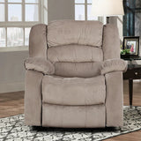 Bradford 1 Seater Fabric Recliner Sofa in Beige Colour