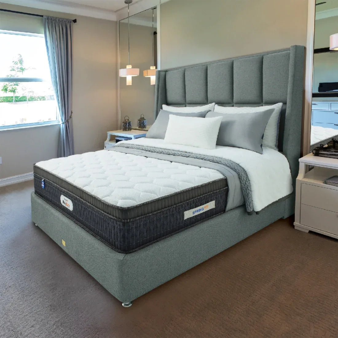 Pro Activ Plus Orthopedic Support HR Foam Queen Mattress 84x60x6 Inch in White Colour - HomeTown