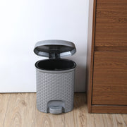 Java Plastic Pedal Dustbin with Inner Bucket 8 Ltr in Grey Colour - HomeTown