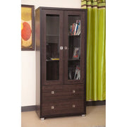 Evergreen Engineered Wood Book Shelf in Wenge Colour - HomeTown