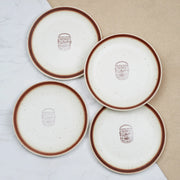 Beautiful Kitchen Studio Pottery Stoneware Dinner Plate Set of 4 in Beige Colour - HomeTown