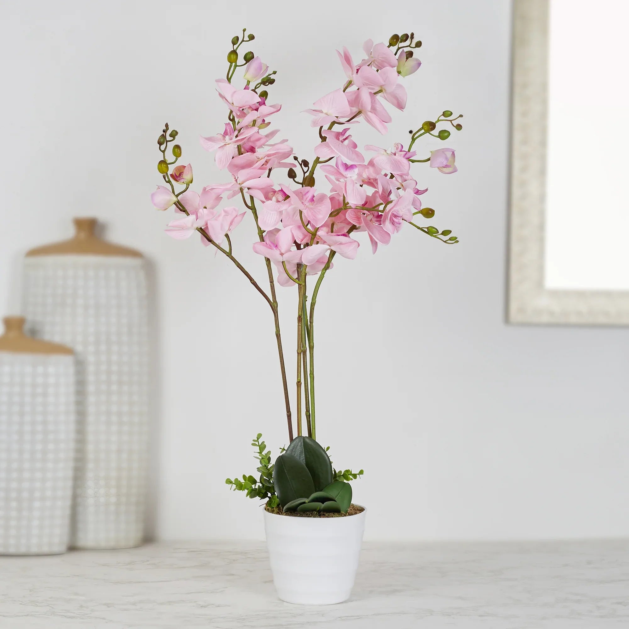Ilana Artificial Orchid Potted Plant 75Cm in Pink Colour - HomeTown