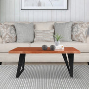 Arduous Acacia Wood Center Table in Brown Colour - HomeTown