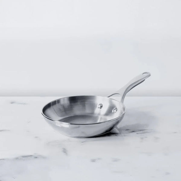 Select Stainless steel Induction Suitable Open Frying Pan 20Cm in Silver Colour dimensions