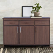 Albert Engineered Wood 3 Door Cabinet in Oak Colour - HomeTown